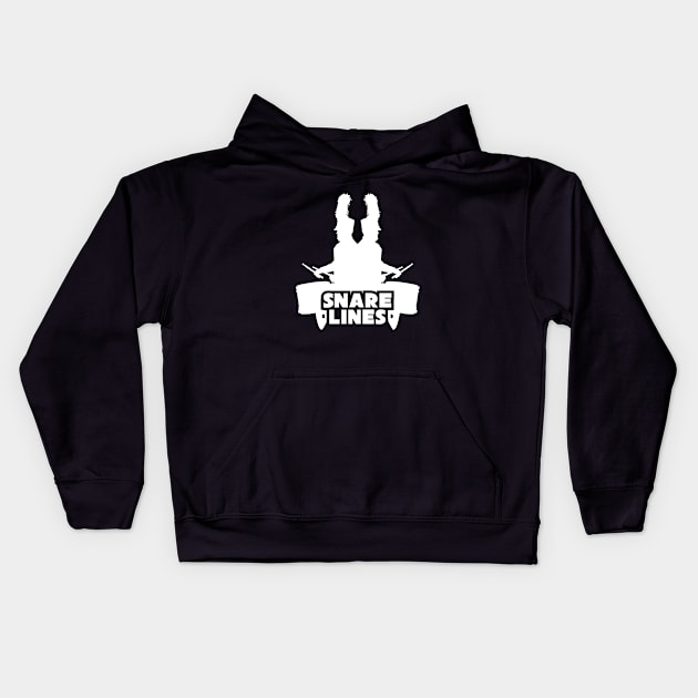 Snare Lines Kids Hoodie by Doikindo